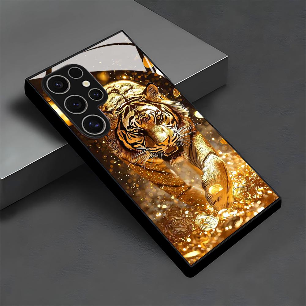 Tiger pattern glass Phone Case - đánh giá và giá Phone Accessories Samsung