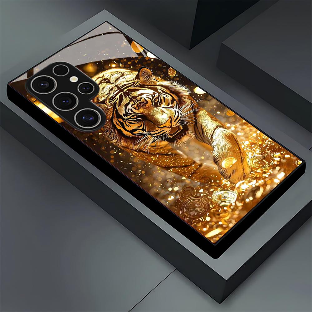 Tiger pattern glass Phone Case - đánh giá và giá Phone Accessories Samsung